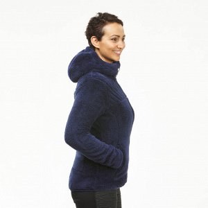 Куртка-толстовка флисовая тёплая женская SH100 ULTRA-WARM