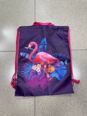 Ранец школьный ортопедический розовый фламинго