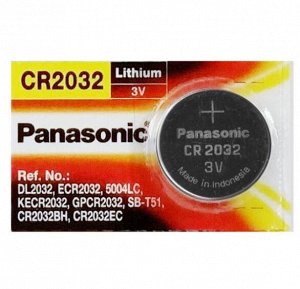 Panasonic Lithium Литиевая дисковая батарейка CR 2032 - 1 шт.