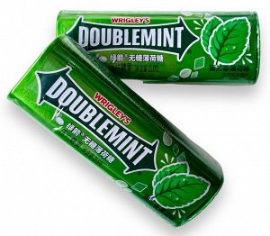 WRIGLEY'S Doublemint Освежающие драже б/сахара со вкусом перечной мяты 23,8 гр.,