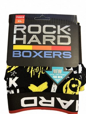Мужские трусы боксеры на плоской резинке Rock Hard 1 шт
