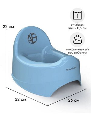 Горшок детский AMAROBABY Elect, голубой