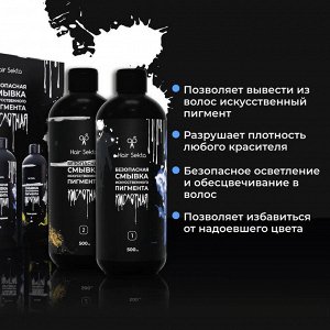 Хаир Секта Кислотная смывка для волос Hair Sekta 2х500 мл