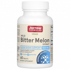 Jarrow Formulas, Веганский экстракт дикой горькой дыни, 60 таблеток (750 мг в каждой таблетке)