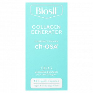 BioSil, Collagen Generator, средство для стимулирования производства коллагена, 60 оригинальных капсул