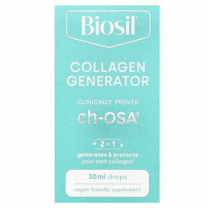 BioSil, Collagen Generator, средство для стимулирования производства коллагена, капли, 30 мл