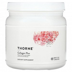 Thorne, Collagen Plus, коллаген с ягодным вкусом, 495 г (1,09 фунта)