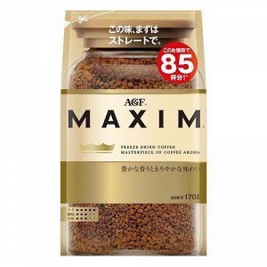 Коробка(12 упаковок) Кофе AGF MAXIM GOLD растворимый 170 г м/у Япония