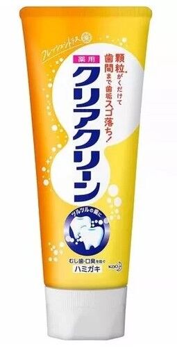 Зубная паста КAO "Clear Clean Fresh Citrus"с микрогранулами освежающий цитрус, туба, 120 г, 1/48