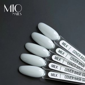 MILK Камуфлирующая база для маникюра/гель-лака Mio Mio nails полупрозрачная молочная, 15 мл