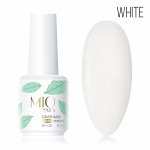 Молочная с шиммером база для маникюра/гель-лакаMio nails, 15 мл