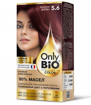 Краска для волос натуральная тон 5.6 Красное дерево Fito Косметик Only Bio Color без аммиака 115 мл