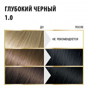 Стойкая краска для волос Гиалуроновая тон 1.0 Глубокий черный Stylist Color Pro 115 мл