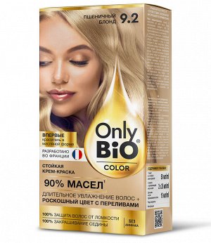 Краска для волос натуральная тон 9.2 Пшеничный блонд Fito Косметик Only Bio Color без аммиака 115 мл