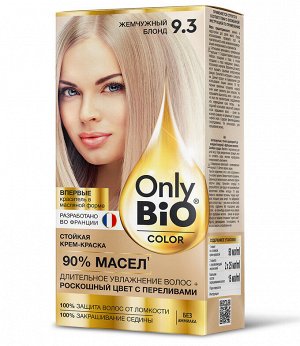 Краска для волос натуральная тон 9.3 Жемчужный блонд Fito Косметик Only Bio Color без аммиака 115 мл