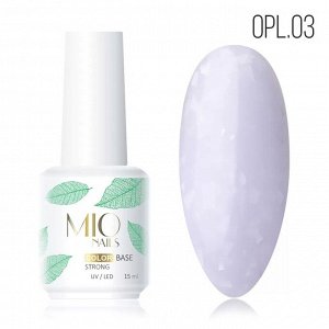 №3 Камуфлирующая база для маникюра/гель-лака Mio nails, коллекция OPAL, 15 мл