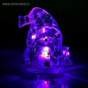 Игрушка световая "Снеговик-звезда" (батарейки в комплекте) 1 LED, RGB