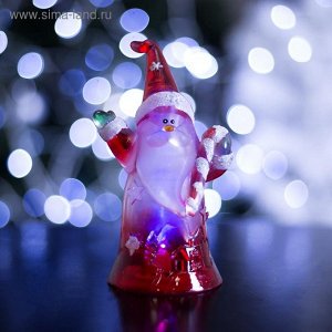 Игрушка световая "Дед мороз с леденцом" (батарейки в комплекте) 1 LED, RGB