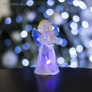 Игрушка световая "Ангел со свирелью" (батарейки в комплекте) 1 LED, RGB, цветной