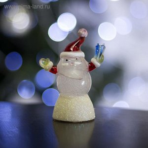 Игрушка световая "Дед мороз добряк" (батарейки в комплекте) 1 LED, RGB