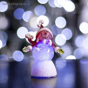 Игрушка световая "Снеговик радушный" (батарейки в комплекте) 1 LED, RGB