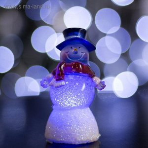 Игрушка световая "Снеговик добряк" (батарейки в комплекте) 1 LED, RGB