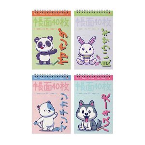 Блокнот на спирали А5 40л клетка "KAWAII ANIMALS" 3-40-729 Альт