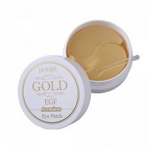 Премиум Гидрогелевые патчи для кожи вокруг глаз с золотом и EGF Petitfee Premium Gold & EGF Eye Patch