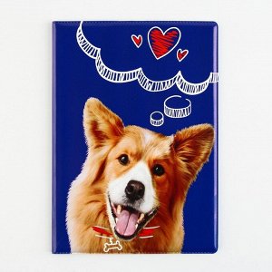 Обложка на ветеринарный паспорт «Рыжий пёсик»