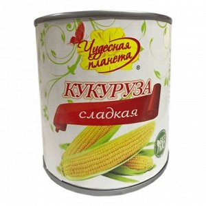 Кукуруза 425мл(340г) сладкая сух 250г т.м. Чудесная планета 1*24 ж/б ЕВРО