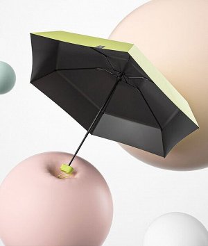 Механический зонт с 6-ю спицами, цвет темно-зеленый