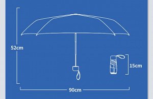 Механический зонт с 6-ю спицами, цвет сиреневый