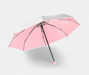 Механический зонт с 8-ю спицами, цвет сиреневый/серебристый