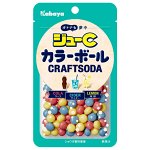 Карамель ассорти вкусов газировок KABAYA JOUE C COLOR BALL CRAFTSODA  45 гр Японские сладости