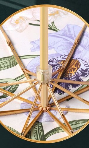 Механический зонт с 8-ю спицами, цветочный принт "Подсолнухи"