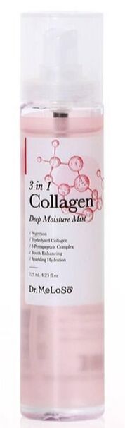 Dr.Meloso Увлажняющий мист для лица с коллагеном 3in1 Collagen Deep Moisture Mist, 125 мл