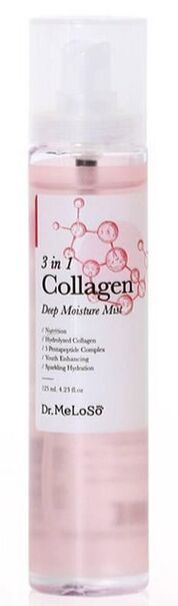 Dr.Meloso Увлажняющий Спрей для лица с коллагеном 3in1 Collagen Deep Moisture Mist, 125 мл
