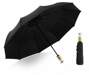 Автоматический зонт с 10-ю спицами, цвет черный