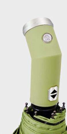 Автоматический зонт с 10-ю спицами, с фонариком и чехлом, цвет зеленый