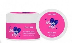 OLLIN BEAUTY STYLE Матовый воск для укладки волос сильной фиксации 50г Оллин