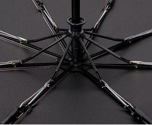 Автоматический зонт с 8-ю спицами, цвет черный, с принтом