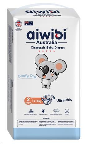 Aiwibi Comfy dry Подгузники детск (S) 4-8кг (52шт) м/уп / 6шт / AWB06-S-52 / 257195 Код: УТ-00789073
