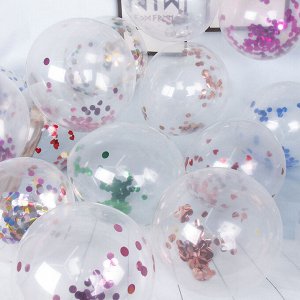 Набор воздушных шаров с конфетти для праздников 10 шаров