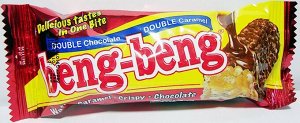 Вафли с воздушным рисом, с карамелью в шоколадной глазури "Beng-Beng Wafer Caramel Crisp Chocolate",