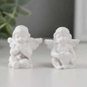 Фигурка полистоун «Белоснежный малыш-ангелок», 2.5x2.5x3.5 см, МИКС