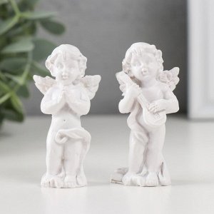 Фигурка полистоун «Ангелочек-музыкант», 3x2.5x6.2 см, МИКС