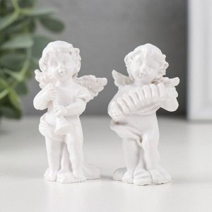 Фигурка полистоун «Ангелочек-музыкант», 3x2.5x6.2 см, МИКС