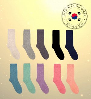 Мягкие теплые носочки из кашемира с добавлением нейлона. Ю.Корея
