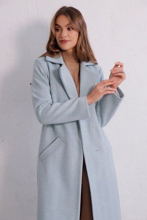 Martichelli Удлинённое пальто Hilton светло-голубое
