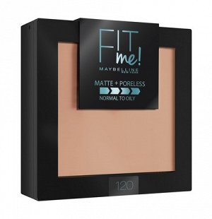 Пудра Maybelline Fit Me 120, классический бежевый.